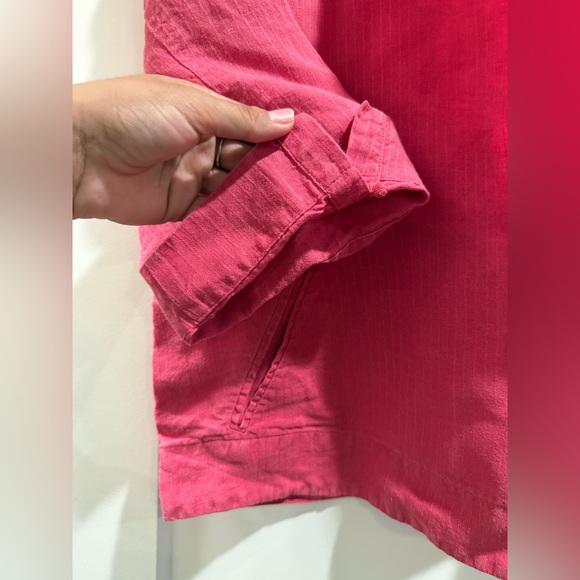 Eileen Fisher Pink Open Front Jacket - Picture 4 of 6